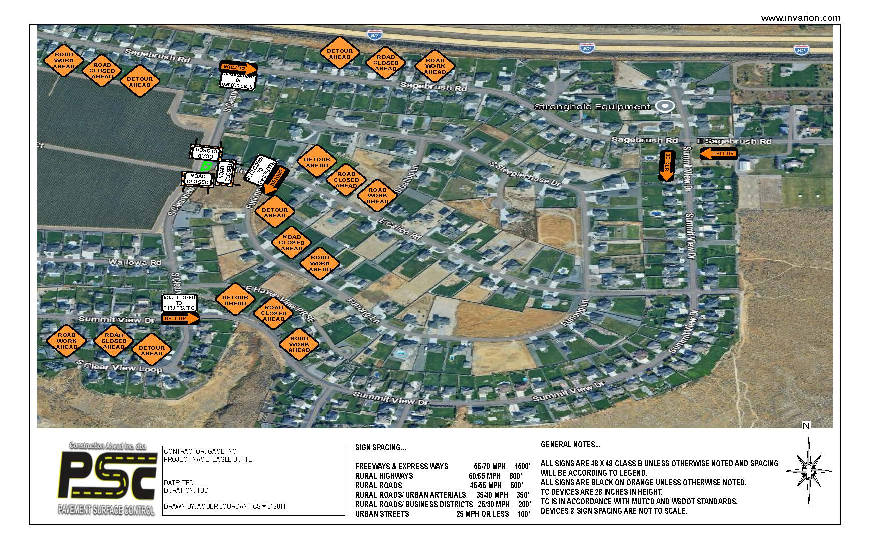 GAME INC EAGLE BUTTE RD CLOSURE